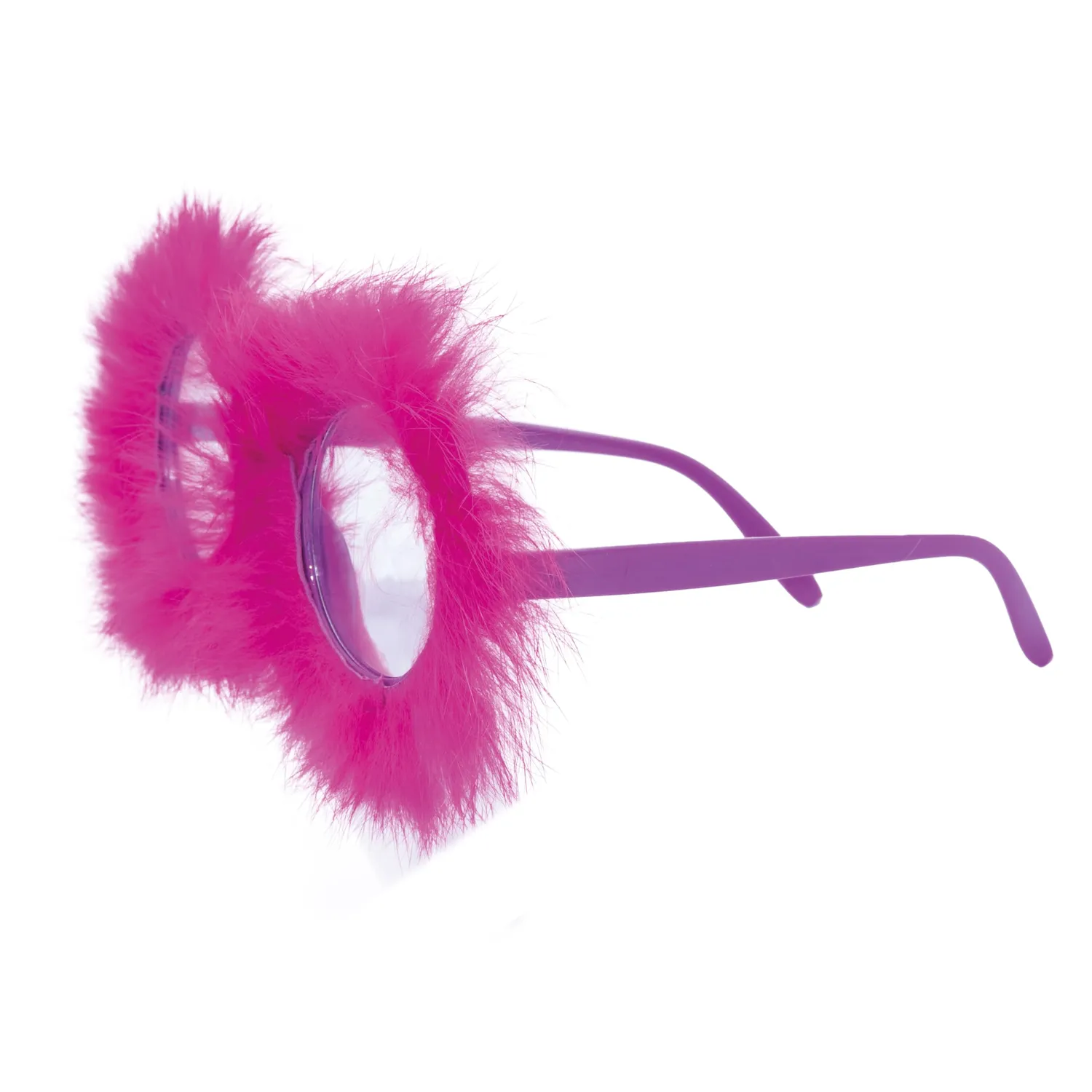 P'tit Clown 23818 occhiali carnevale boa rosa