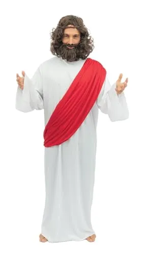 P'tit Clown Costume Gesù Adulto Tunica Mantello L-XL