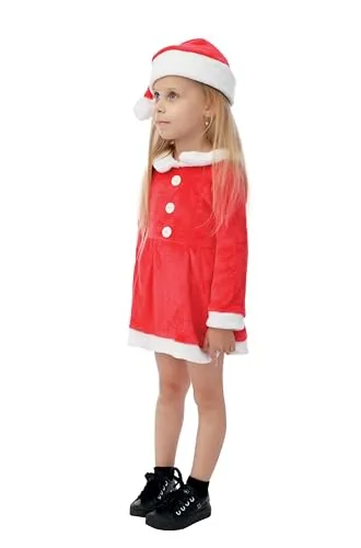 P'tit Clown Mamma Natale costume bambina 3-4 anni