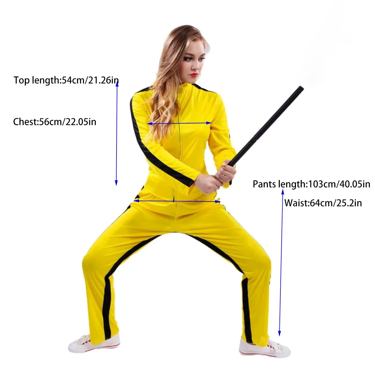 SEA HARE Kungfu Giallo costume donna M leggero