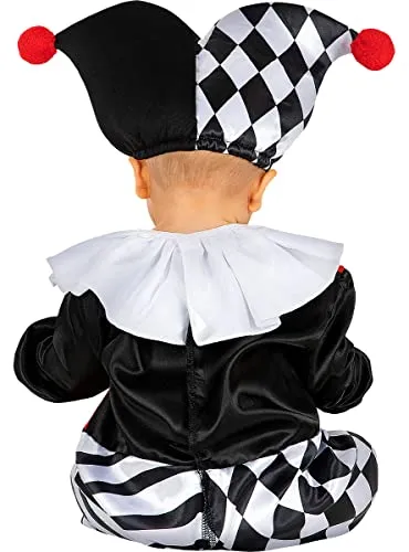 Funidelia Arlecchino Costume Bebè 12-24 Mesi Nero