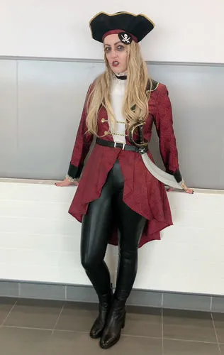 Smiffys Deluxe Swashbuckler costume pirata S donna bordeaux
