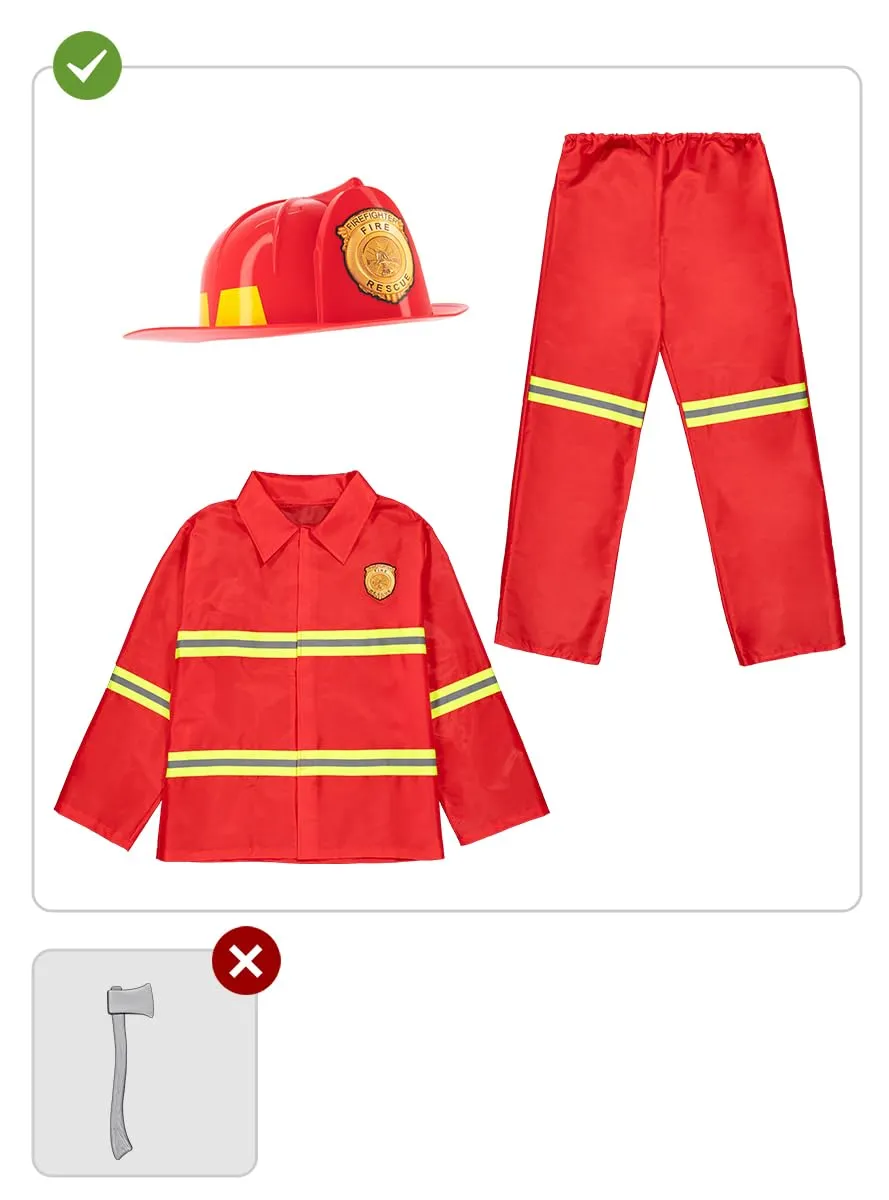 Funidelia Costume Pompiere Adulto S Rosso