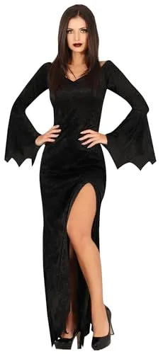 Guirca gotico abito lungo costume donna S nero