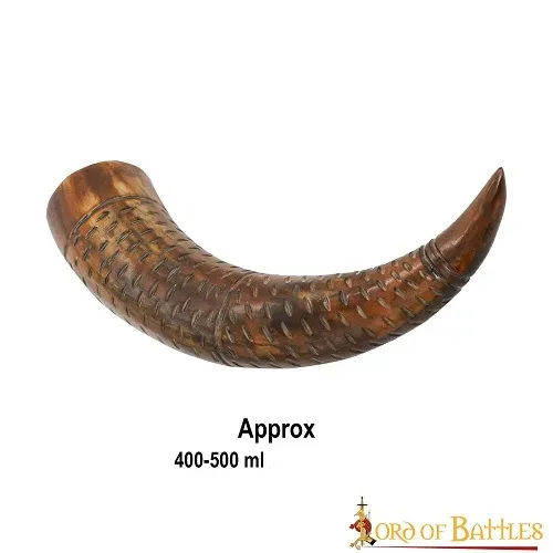 La Bottega di Merlino Corno Bere Inciso 400/500 ml