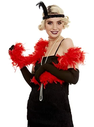 Funidelia Boa di piume costume adulto rosso