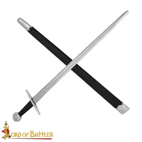 La Bottega di Merlino Spada Medievale Forgiata 95 cm Fodero