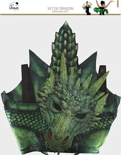 P'tit Clown 22702 set drago verde ali e maschera
