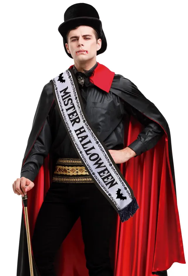 Guirca Mister Halloween fascia bianca uomo adulto costume