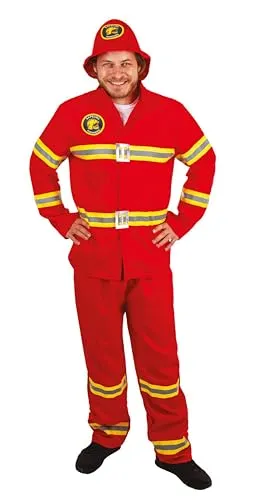 P'tit Clown re21099 costume pompiere adulto L/XL