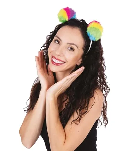 P'tit Clown cerchietto fantasia multicolore Carnevale