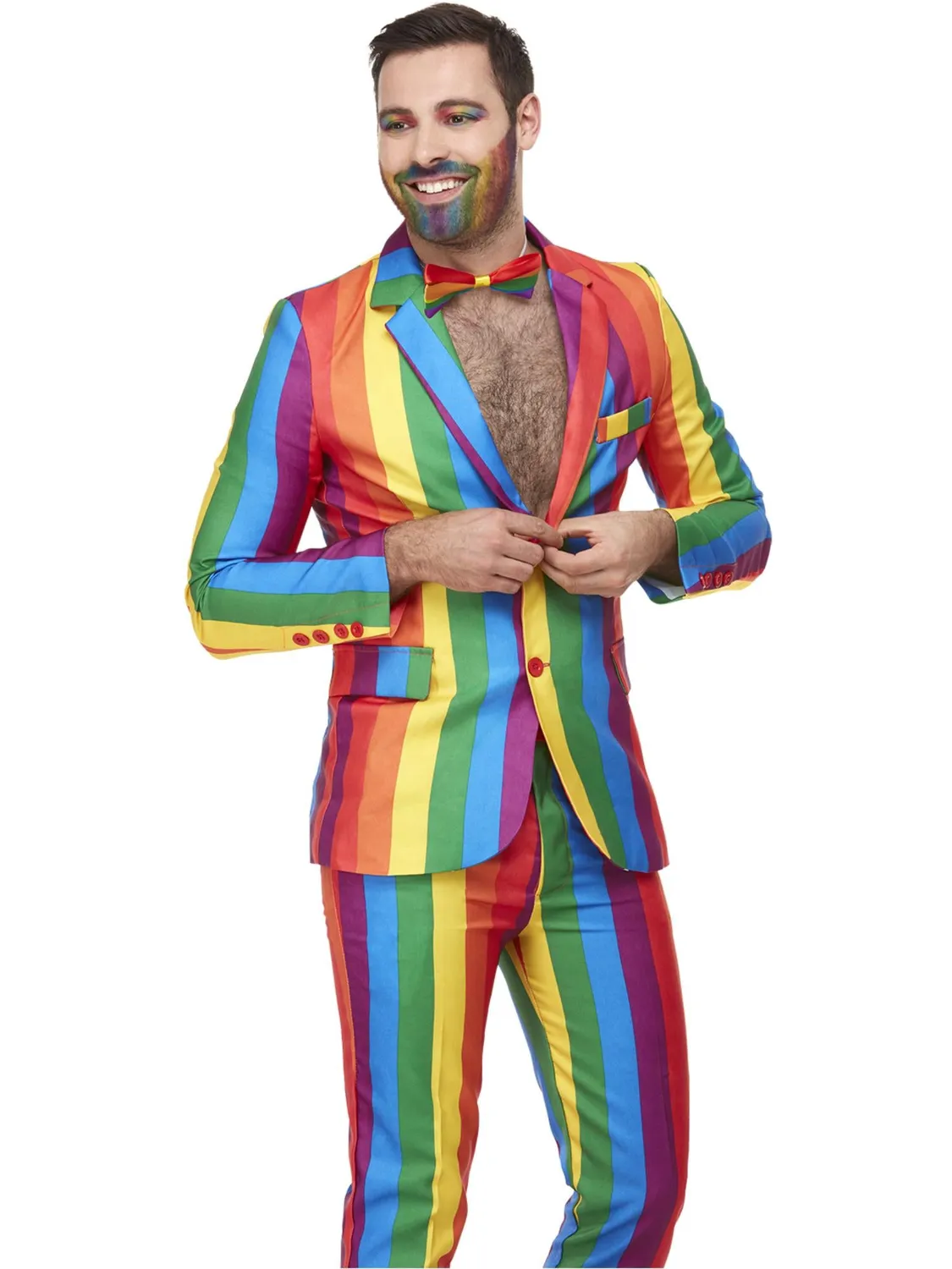 Smiffys Over The Rainbow completo uomo multicolore