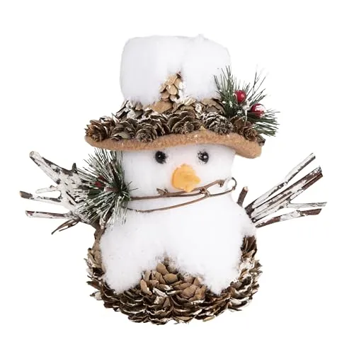 P'tit Clown re22848 pupazzo di neve peluche 15 cm
