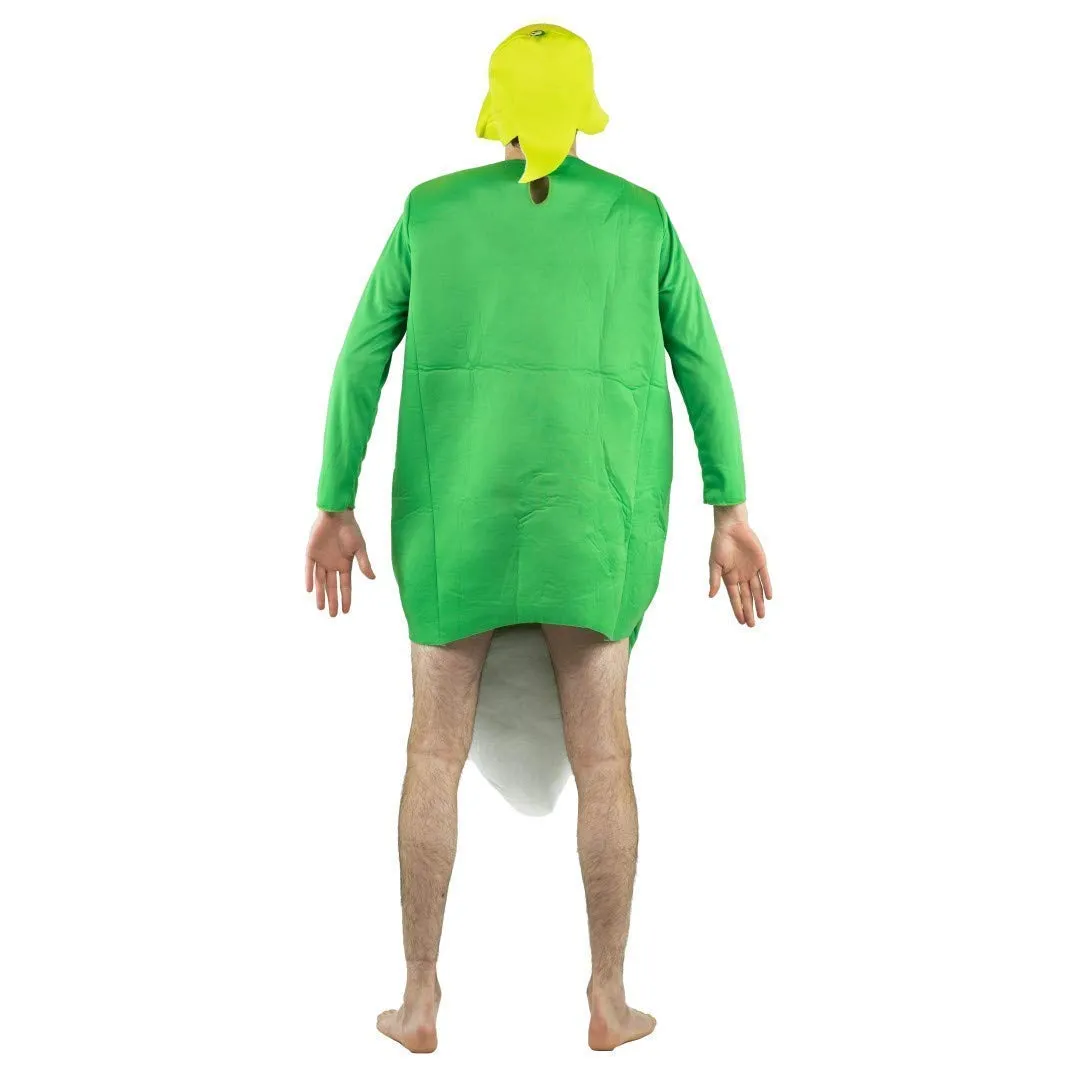Bodysocks Pisello costume adulto baccello verde