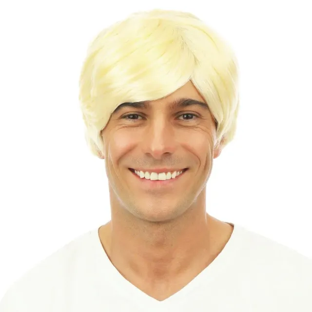 P'tit Clown Nick parrucca uomo bionda corta