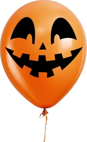 Guirca Palloncini Zucca Halloween lattice set 10 pezzi arancio