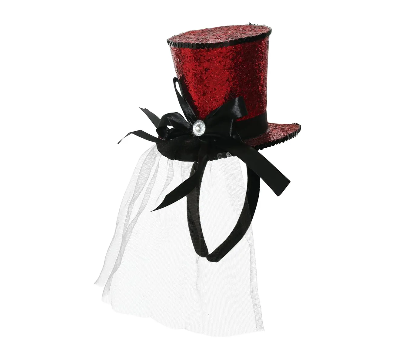 Guirca Mini Hat Rosso mini cappello con fascia