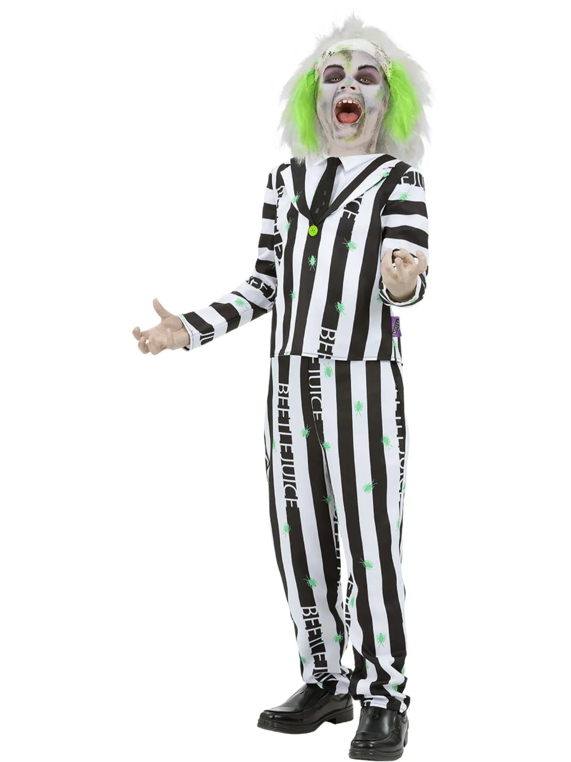 Smiffys Beetlejuice costume bambino righe 7-9 anni