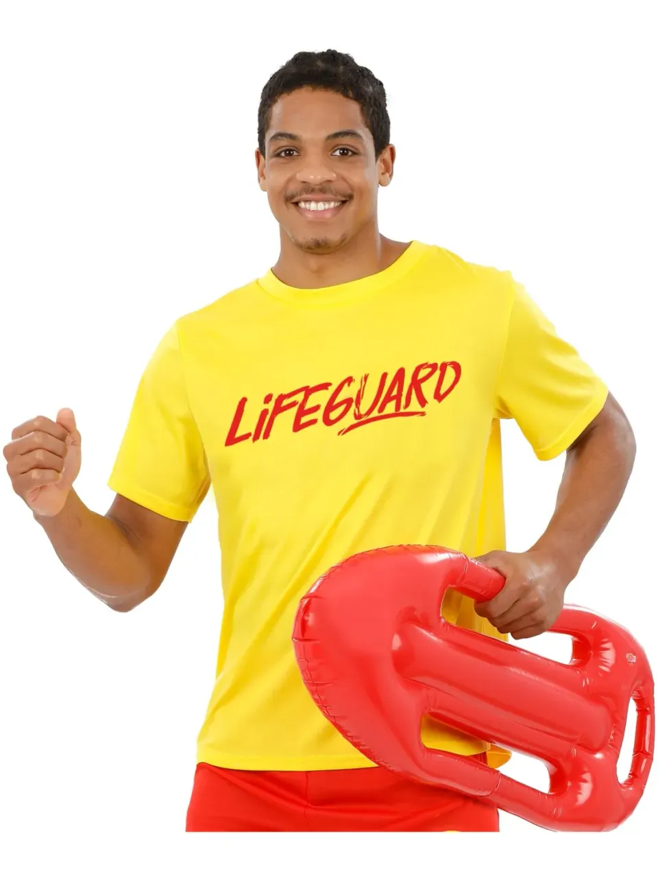 Smiffys Lifeguard T-Shirt maglietta bagnino gialla taglia M