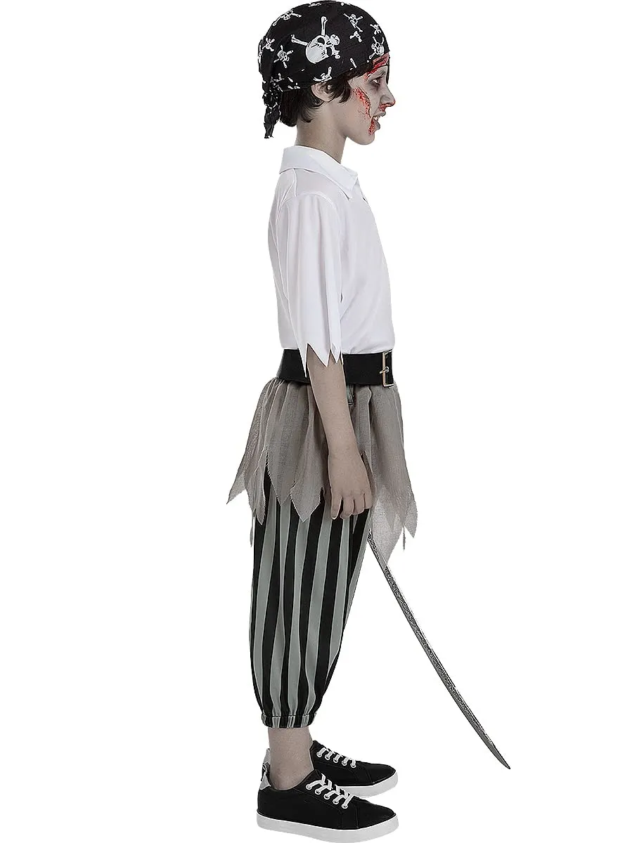 Funidelia Pirata Zombie costume bambino nero horror