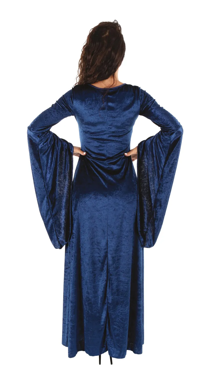 P'tit Clown Abito Medievale Donna Blu L-XL Elegante