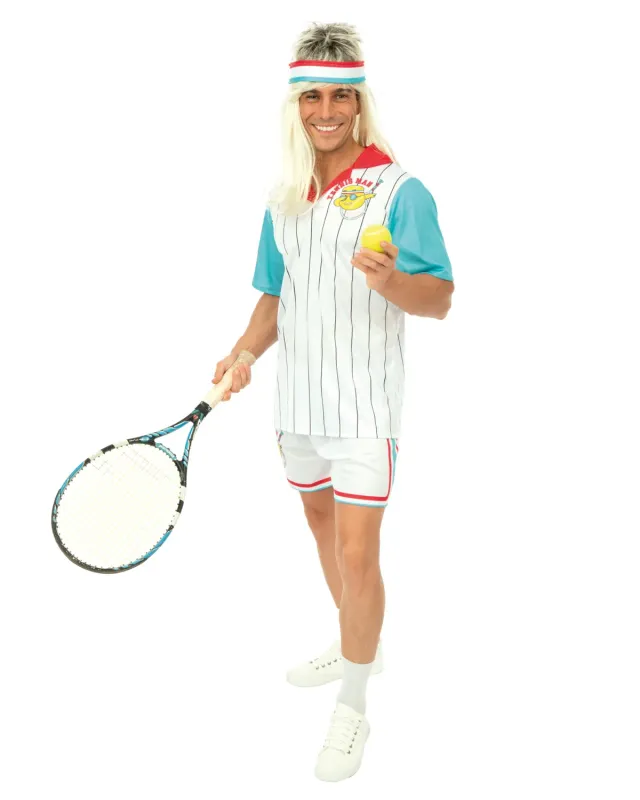 P'tit Clown Costume Giocatore Tennis Adulto L-XL Poliestere