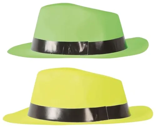 Fiestas Guirca Cappello Gangster Plastica Assortito