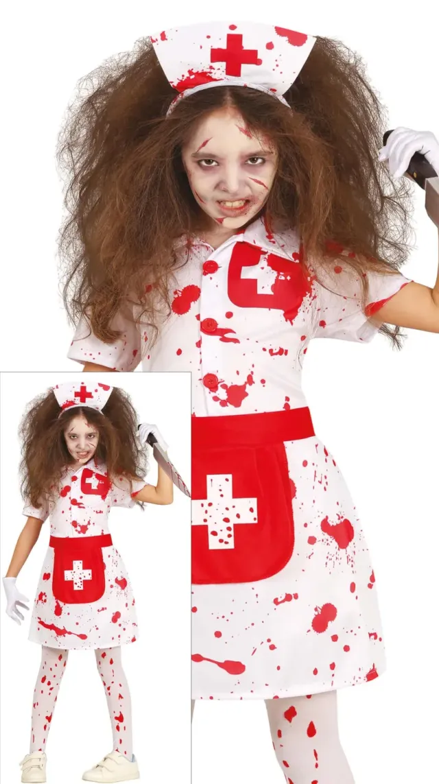 Guirca Infermiera costume bambina 10-12 anni Halloween