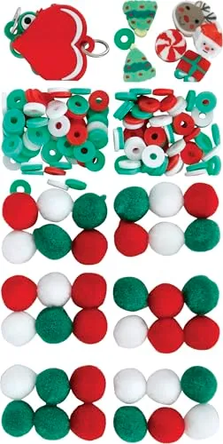 Fiestas Guirca kit braccialetti natalizi bambini e adulti