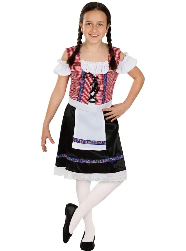 Funidelia Oktoberfest costume bambina 3-4 anni verde