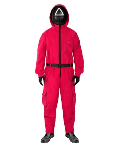 Funidelia Squid Game tuta costume adulto maschera triangolo