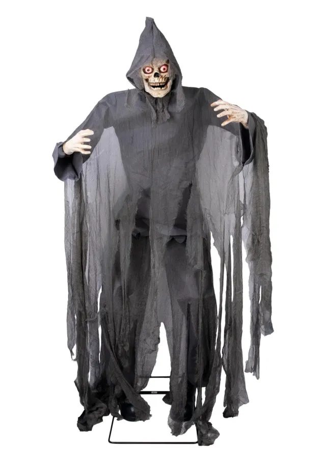 P'tit Clown scheletro gigante animato sonoro 180 cm luminoso