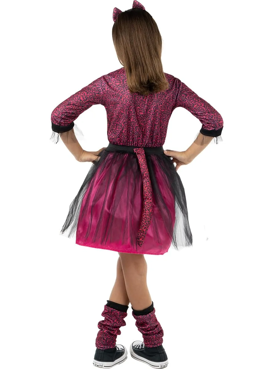 Funidelia Leopardo Rosa costume bambina 7-9 anni