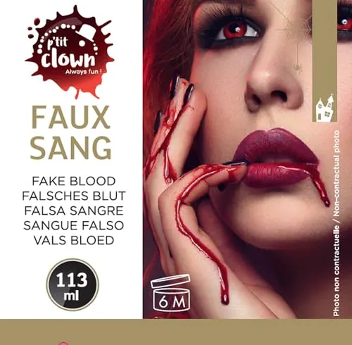 P'tit Clown 20702 sangue finto gel 118 ml realistico