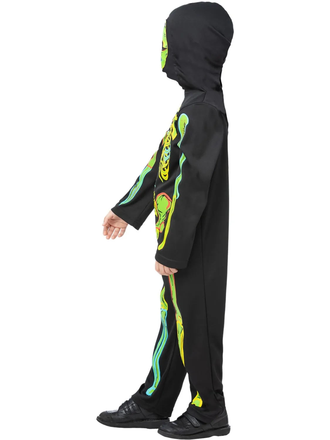Smiffys Neon Skeleton costume scheletro bambino 10-12 anni