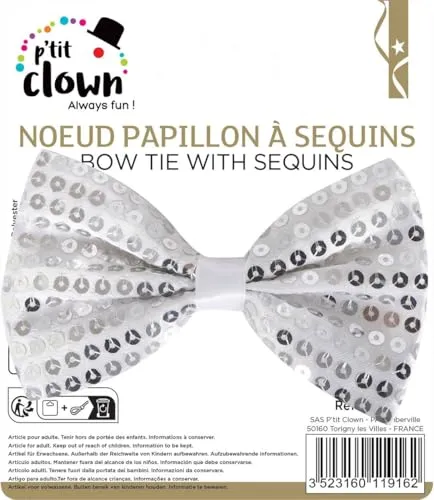 P'tit Clown re11916 papillon paillette farfallino assortito