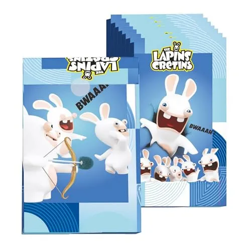 P'tit Clown Conigli Cretini 23340 sacchetti carta 8 pezzi festa