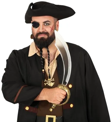 Fiestas Guirca Sciabola Giocattolo Pirata 47 cm con Benda