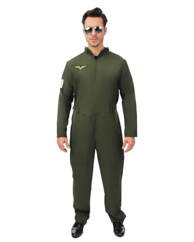 P'tit Clown Air Pilot Suit costume pilota verde L-XL