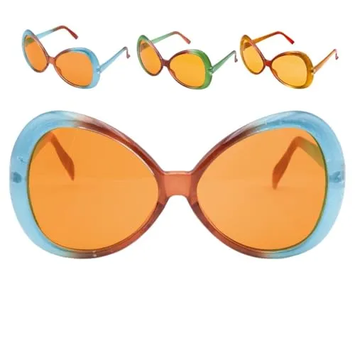 P'tit Clown 62810 occhiali anni 70 plastica colori assortiti