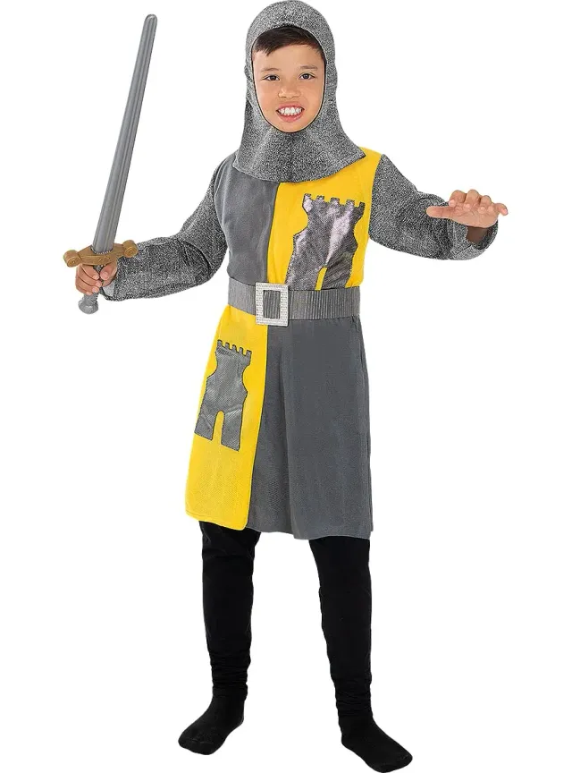 Funidelia Cavaliere Medievale costume bambino 3-4 anni grigio