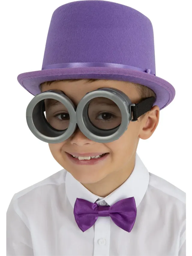 Smiffys occhiali grigi bambino lenti chiare minion