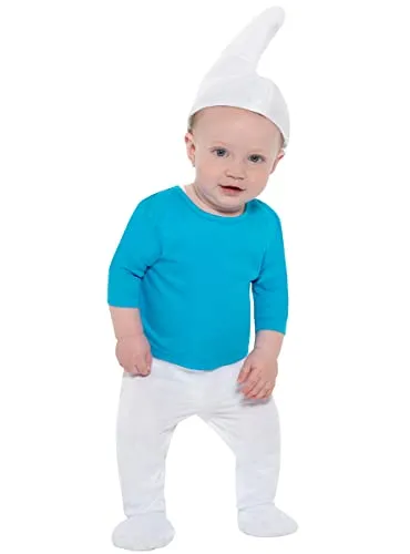 Funidelia Puffo costume neonato 6-12 mesi azzurro