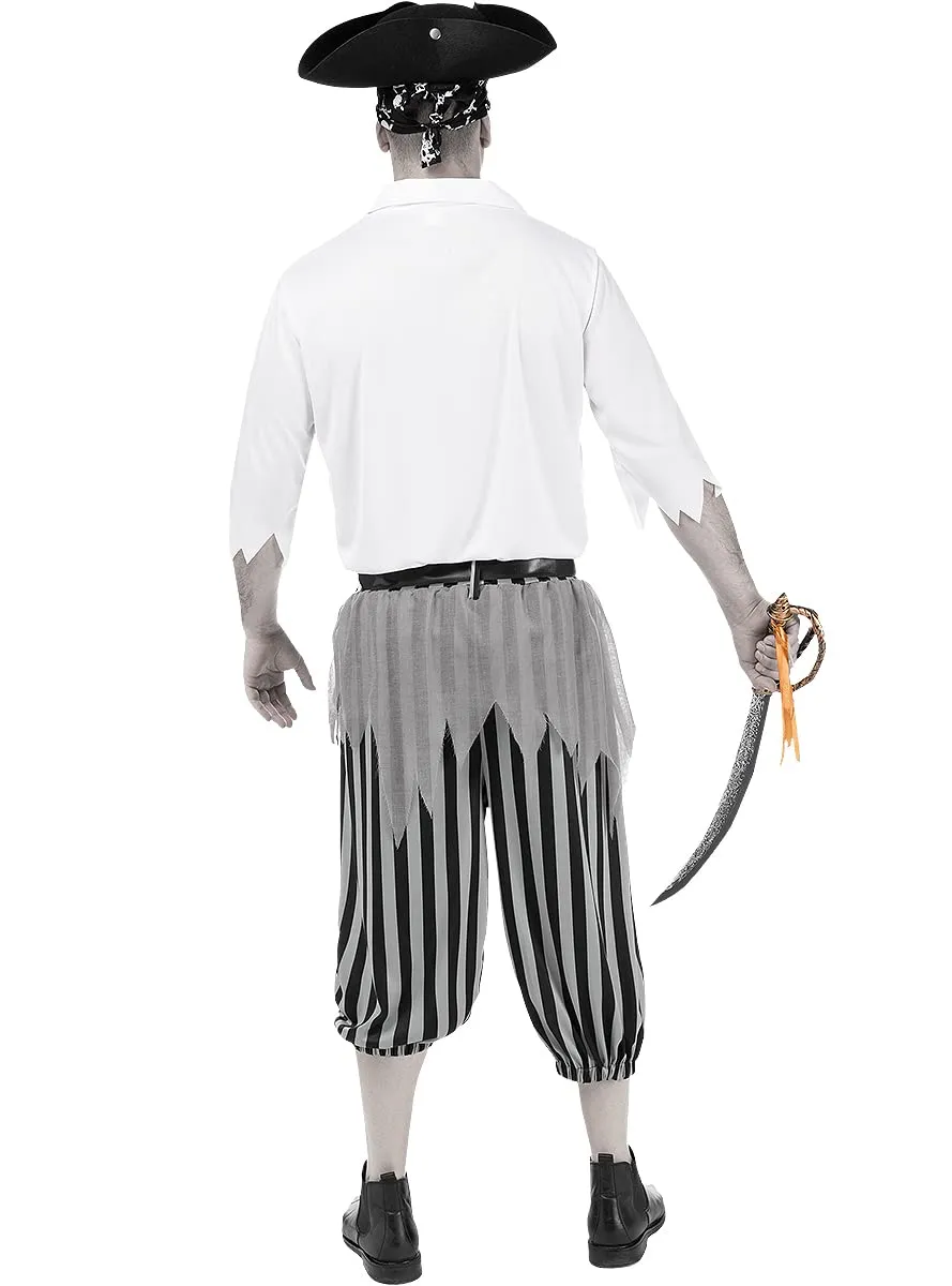 Funidelia Pirata Zombie costume uomo nero horror