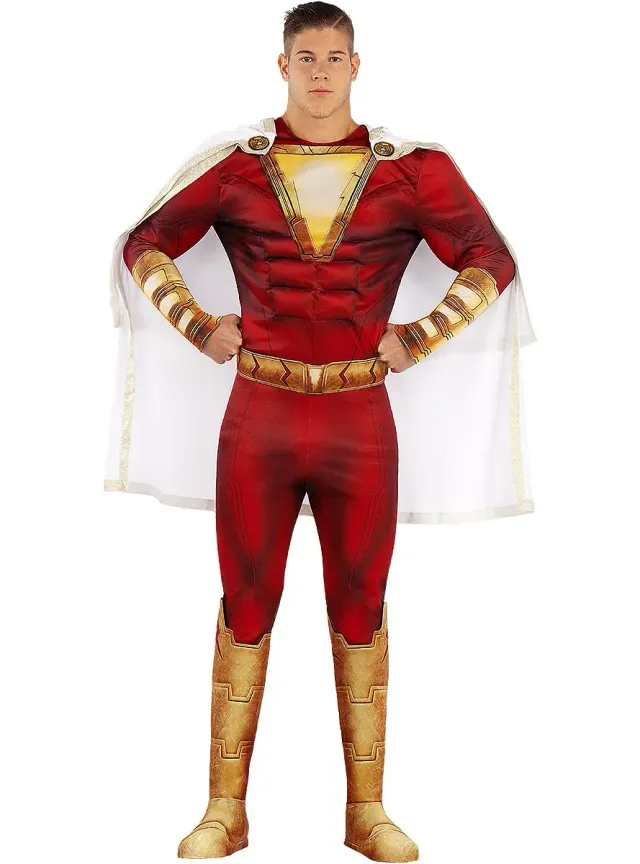 Funidelia Shazam DC Comics Costume uomo rosso muscoloso