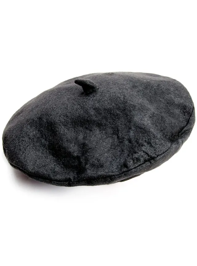 Funidelia France Basco nero cappello uomo nero Carnevale