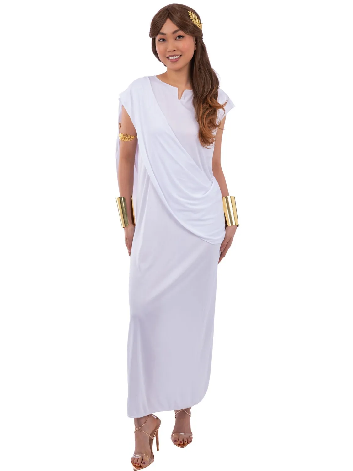 Smiffys Toga Romana Costume Bianco Adulto Unisex