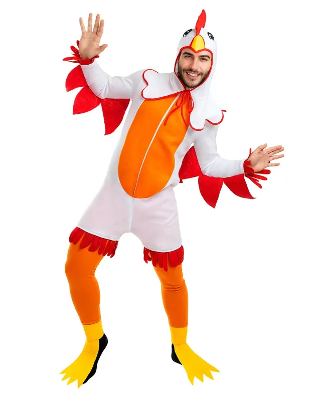 Funidelia costume pollo adulto L-XL tuta animali