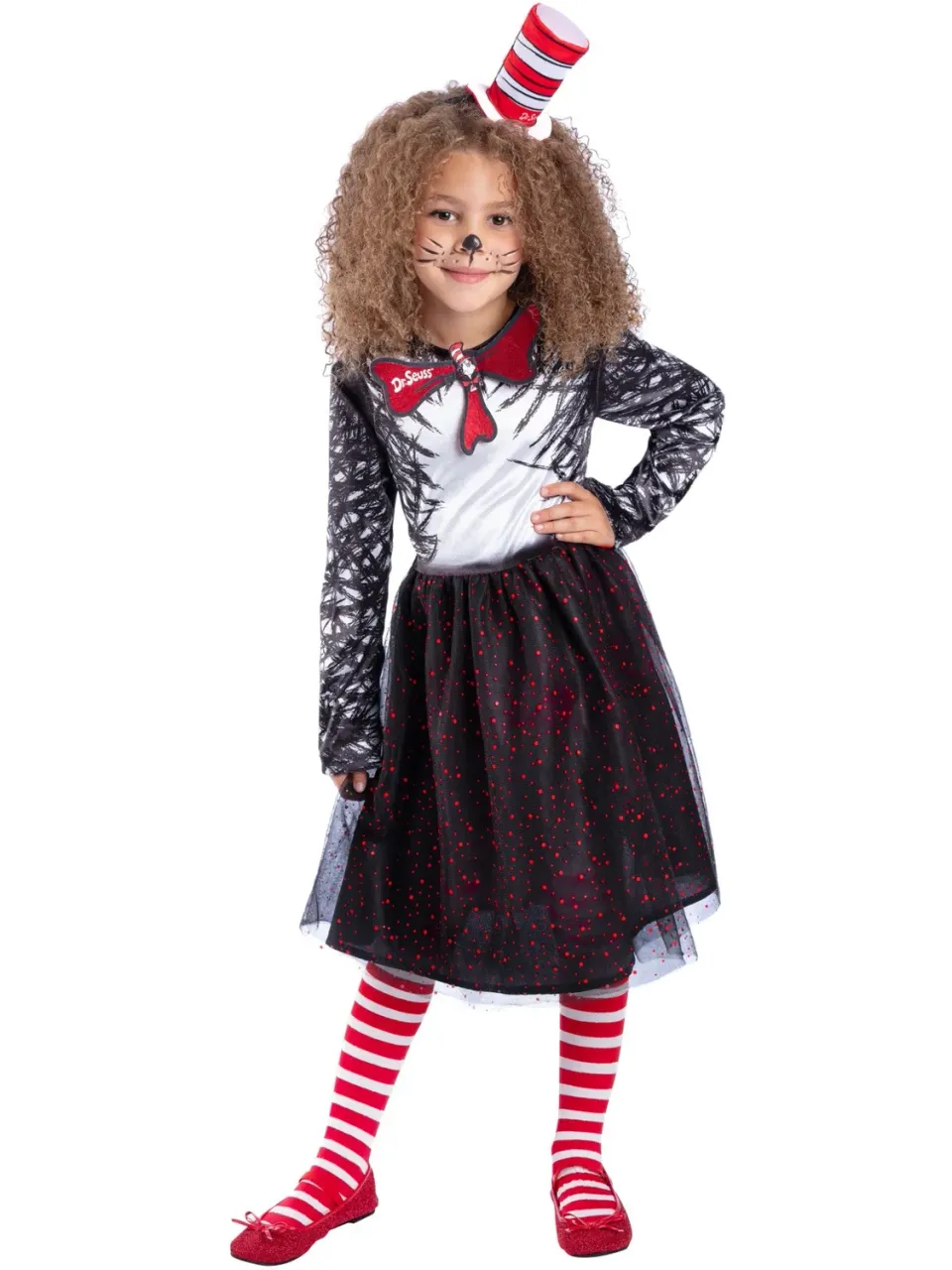Smiffys Dr Seuss Cat in Hat costume bambina M