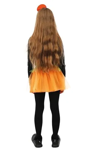 P'tit Clown Tutù Zucca Costume Bambini Taglia Unica Halloween